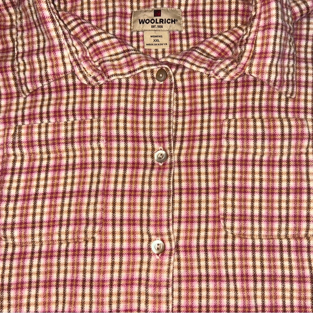 Woolrich Vintage Women’s Cotton Flannel Button Up Shirt - Picture 5 of 6